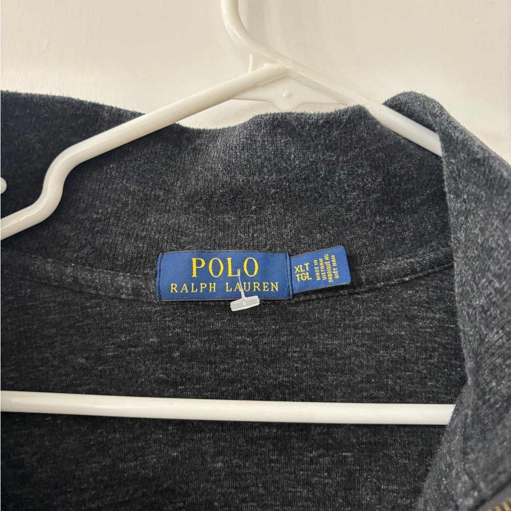 Ralph Lauren Men's Dark Grey Zip-Up Sweater - Picture 8 of 8
